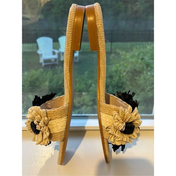 EUC TUCKERNUCK Flower Raffia Naomi Sandals, 7.5 $189 - Picture 5 of 7